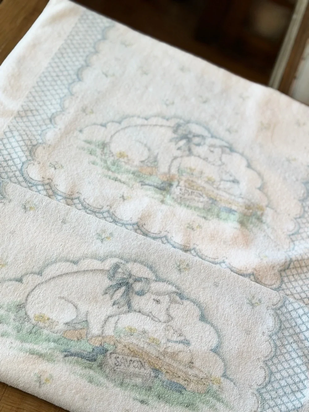 2 Vintage Fieldcrest Howard Kaplan Country Pig Towels- Cotton | 1980’s | 16x27
